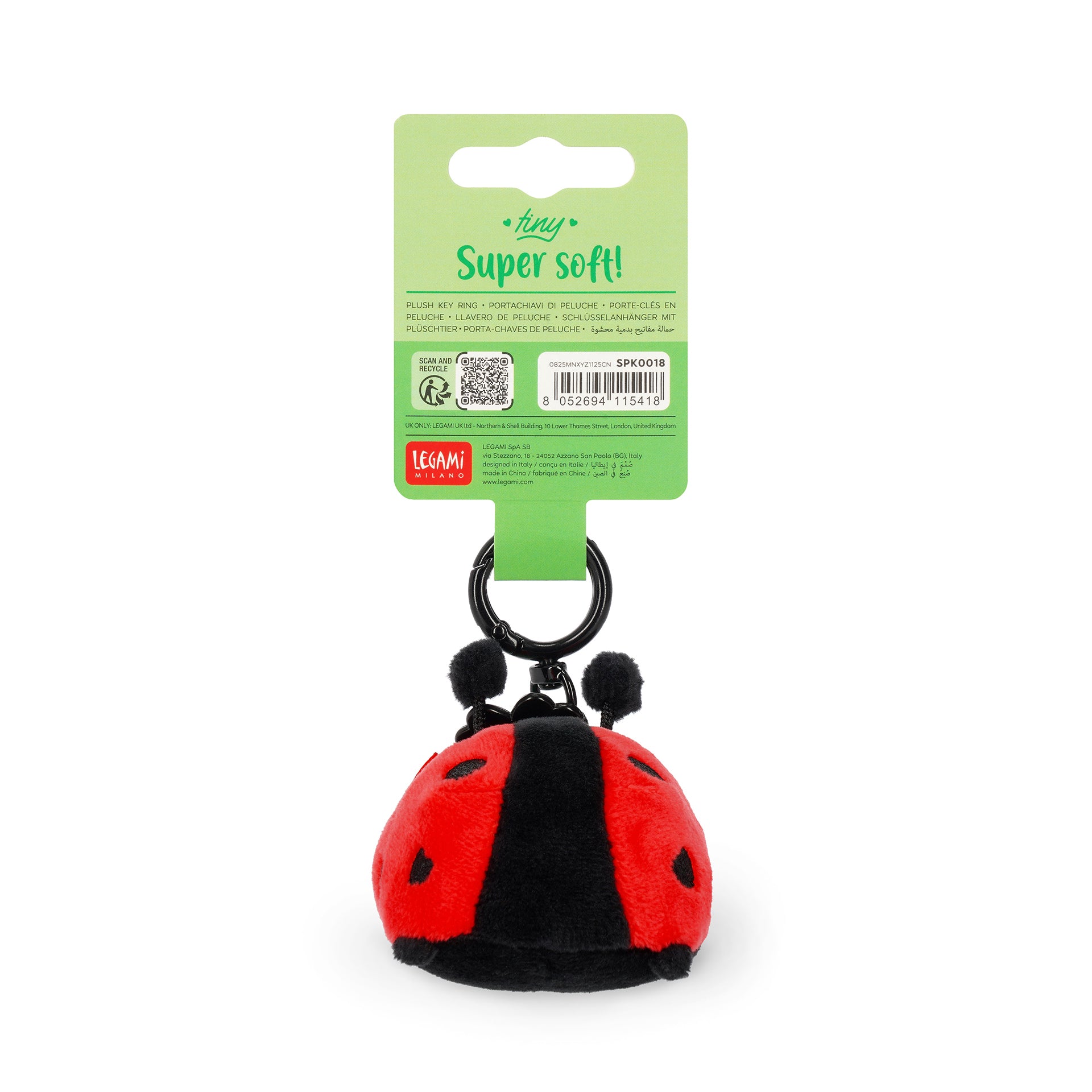 Schlüsselanhänger| Plüschkäfer Ladybug| LEGAMI
