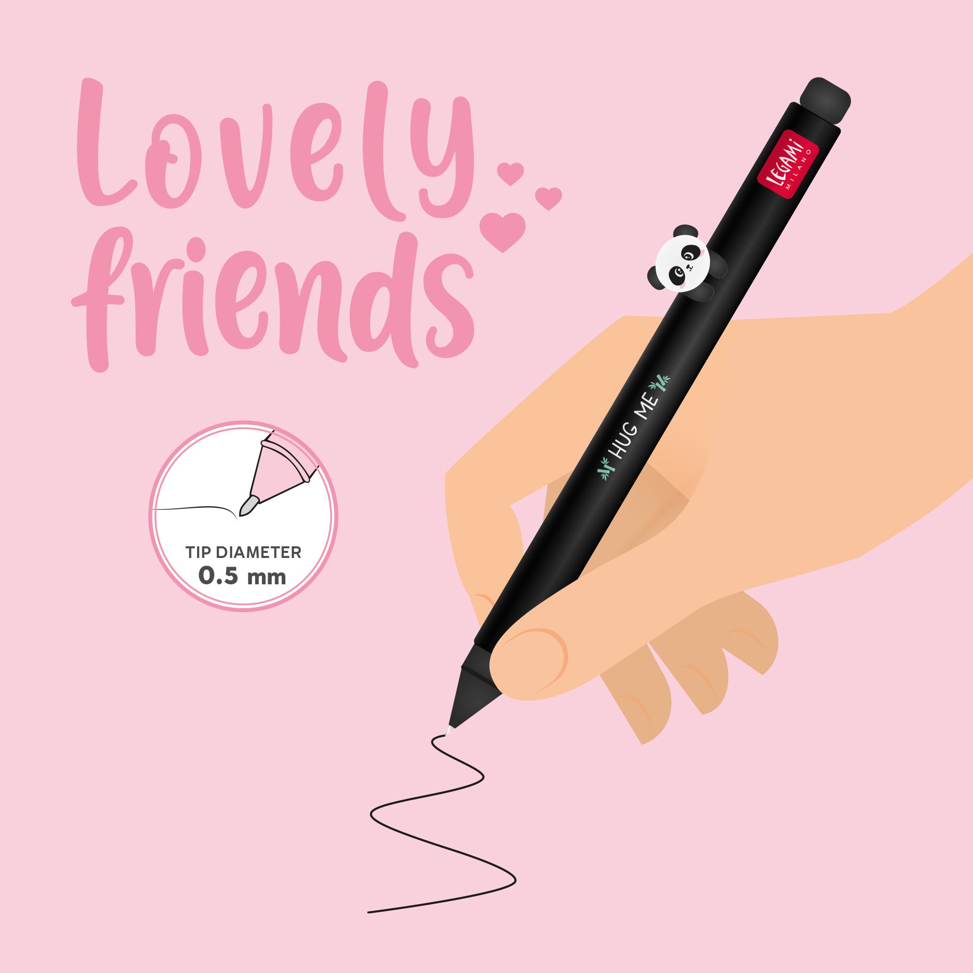 Legami| Lovely Friends Stift| Panda
