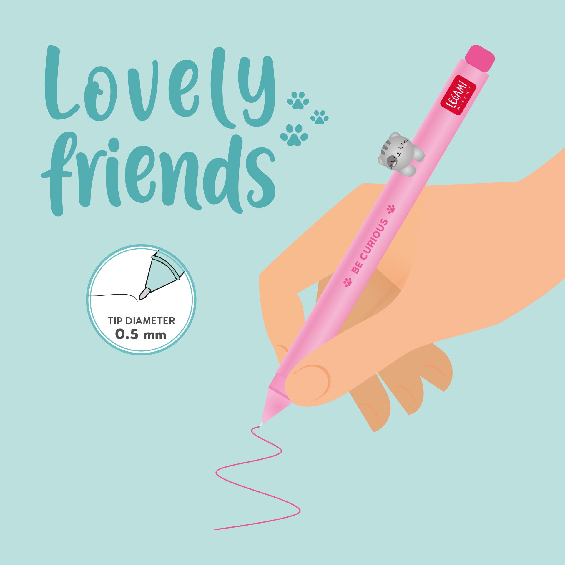 Legami| Lovely Friends Stift| Cat
