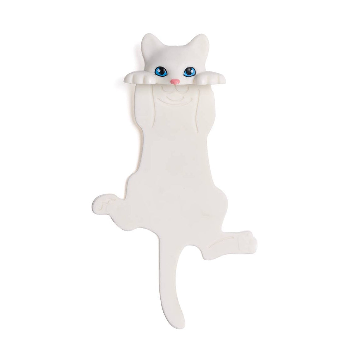 Lesezeichen weiße Katze von Helio Ferretti