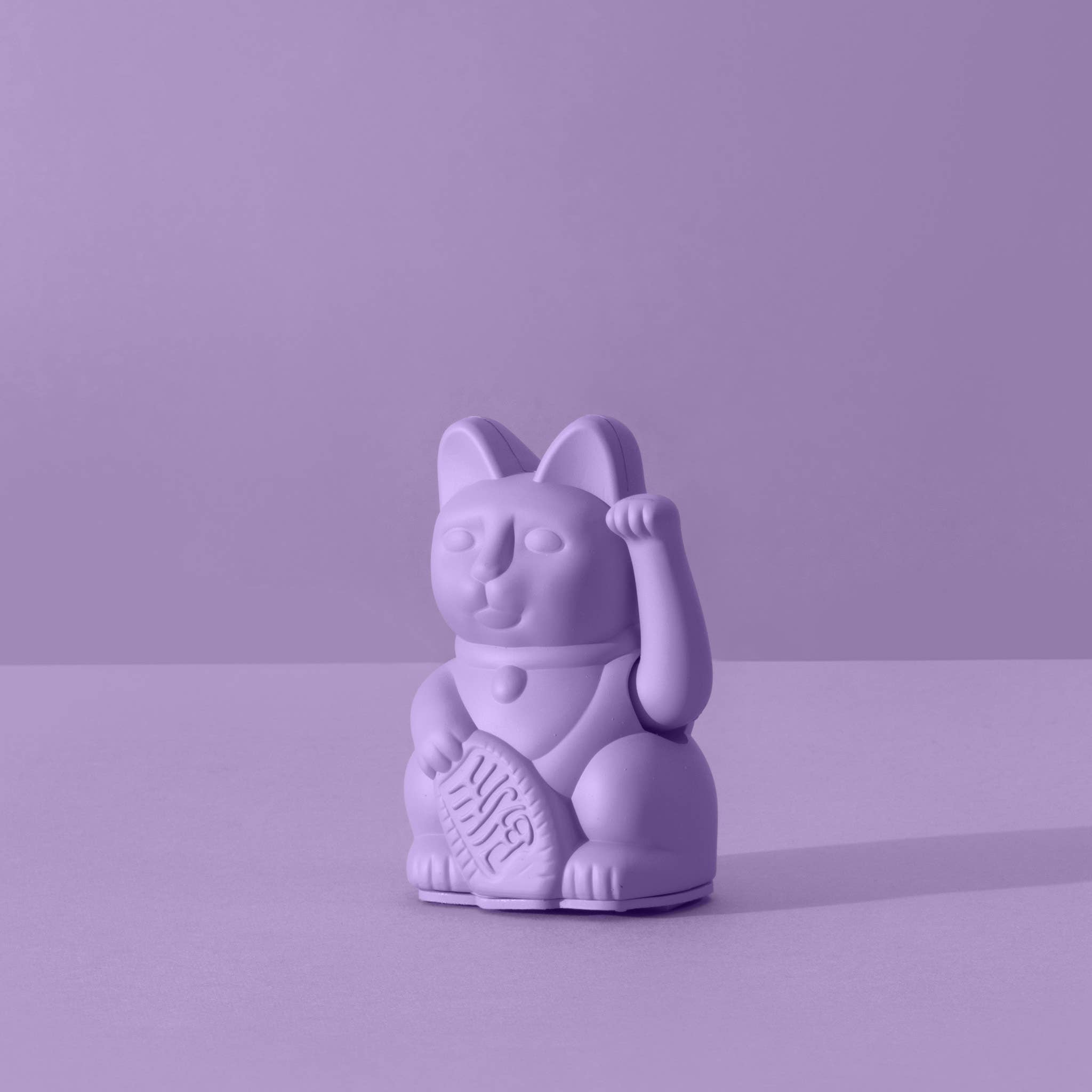 Lila Mini Winkekatze, 10 cm für Optimismus