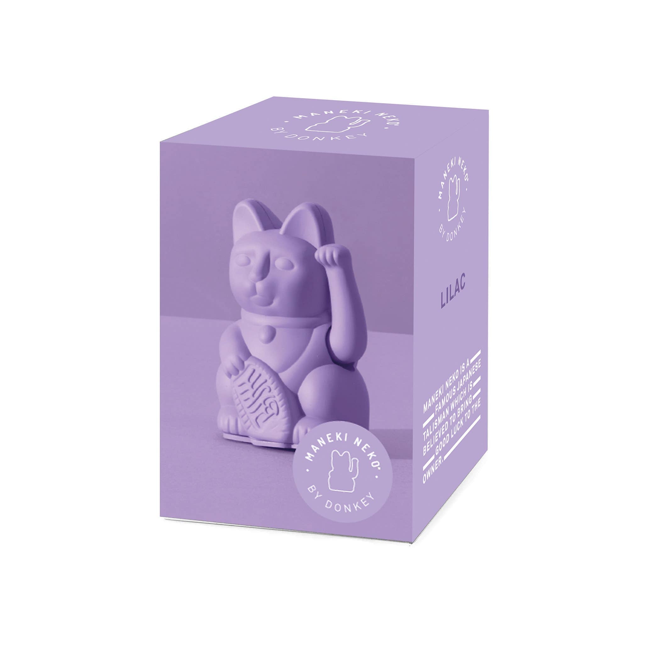 Lila Mini Winkekatze, 10 cm für Optimismus