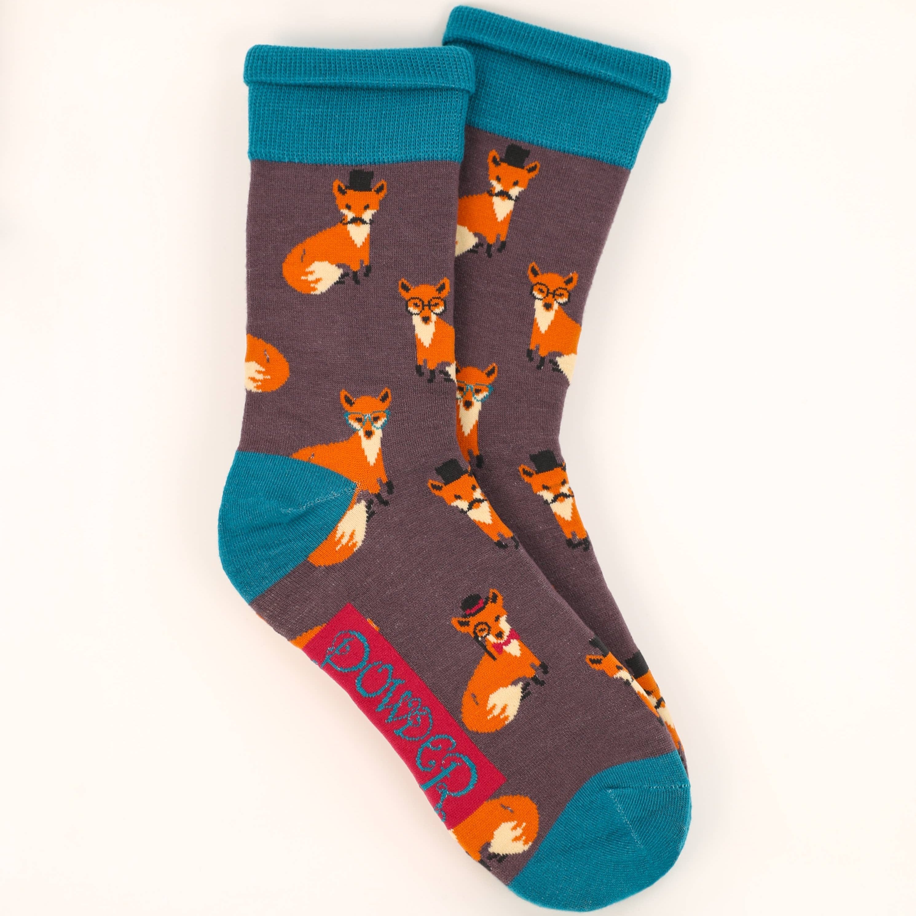 Männer Socken mit Füchsen, Powder Design