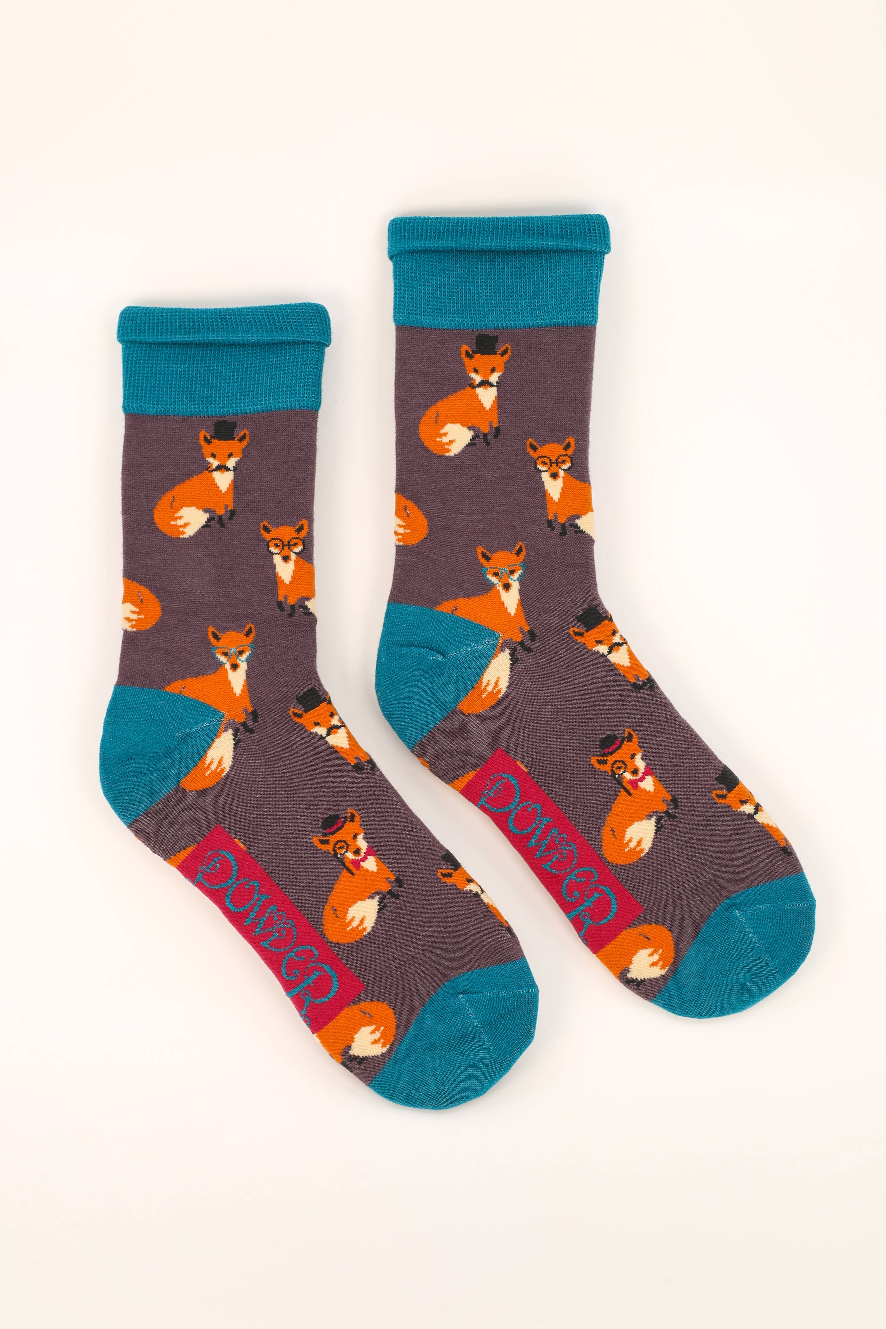 Männer Socken mit Füchsen, Powder Design