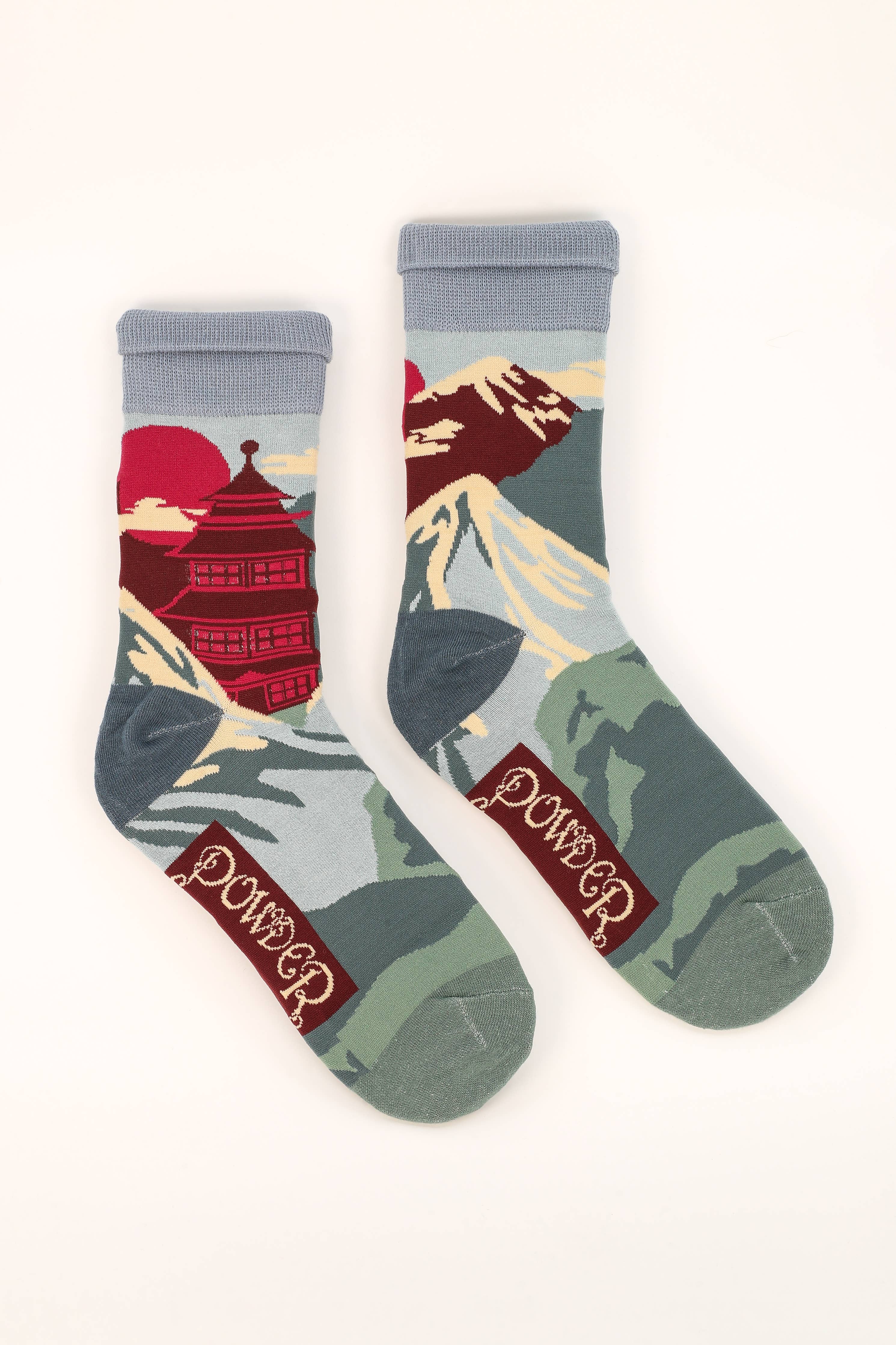 Männer Socken mit Tempelmotiv