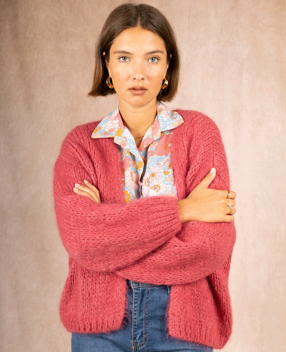 Lockerer kurzer Cardigan