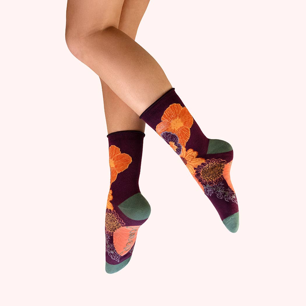 Powder Socken Blumenstrauß