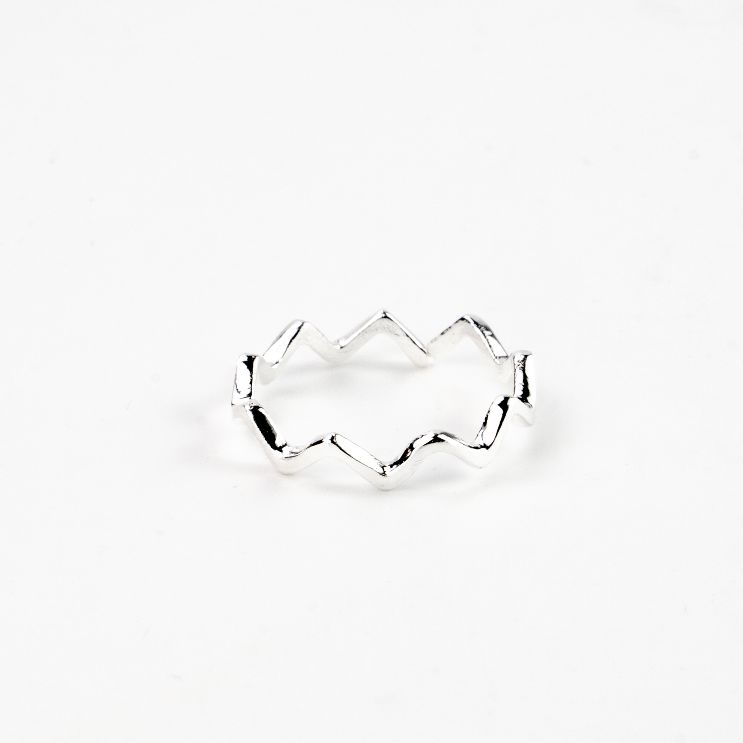 Ripple Wave Ring, verstellbarer Ring