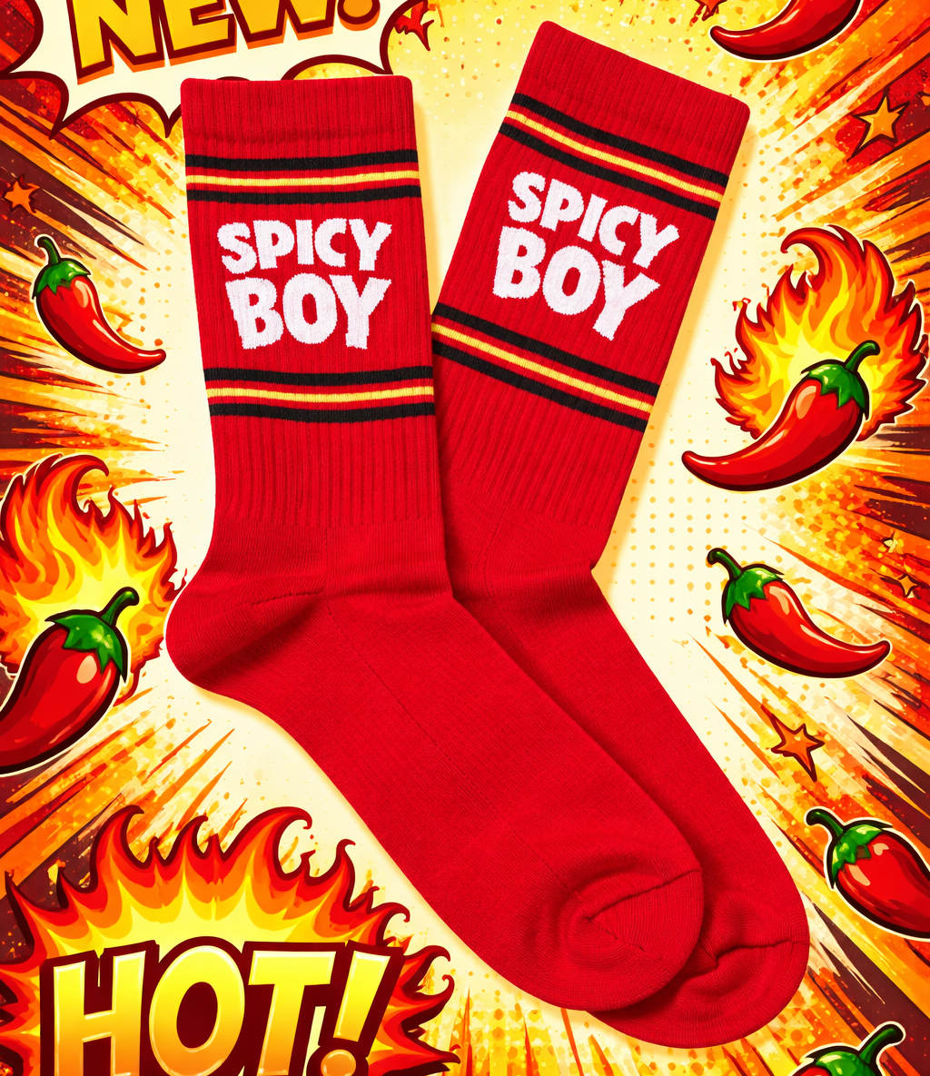 Rote Tennissocken SPICY BOY