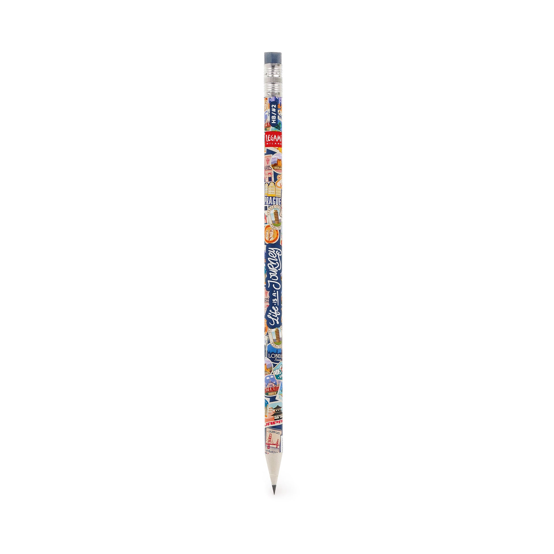 Bunt gemusterte Bleistifte aus Recyclingpapier von LEGAMI