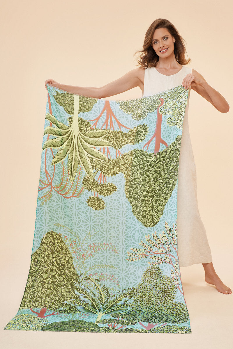 Schal mit Palmen und Bäumen von Powder Design