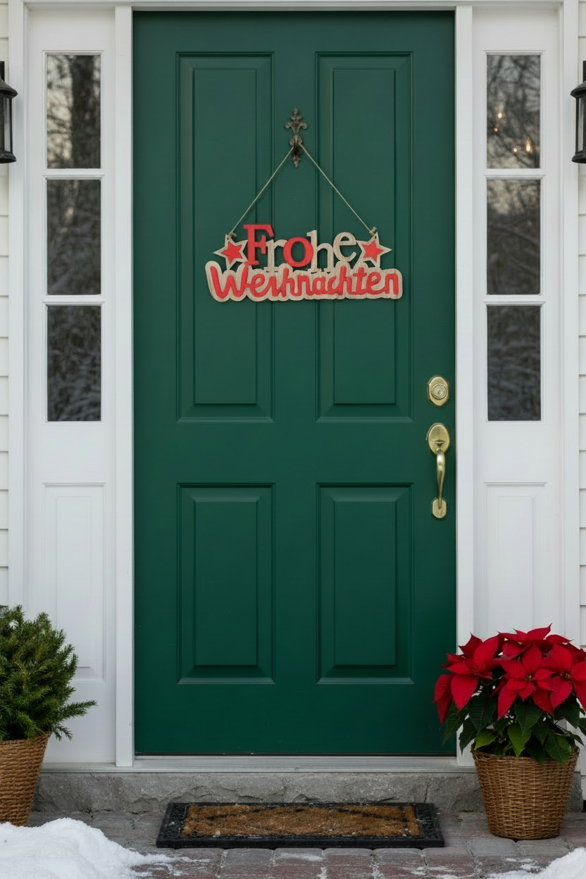 Frohe Weihnachten Schriftzug KI Beispielbild