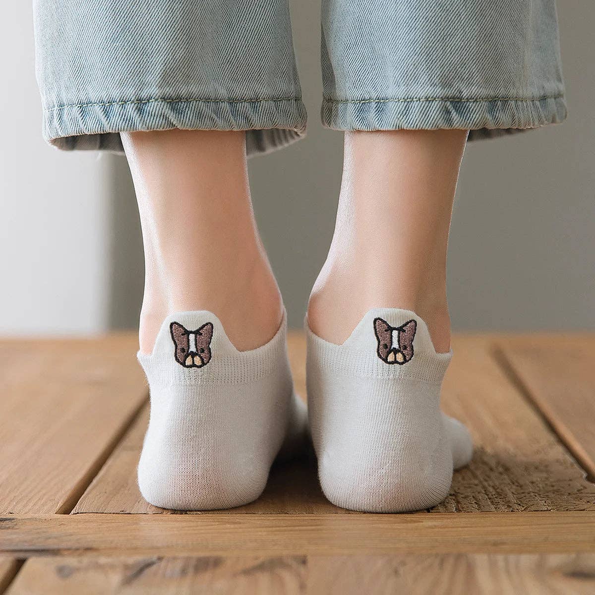 Sneaker Socken French Dog 