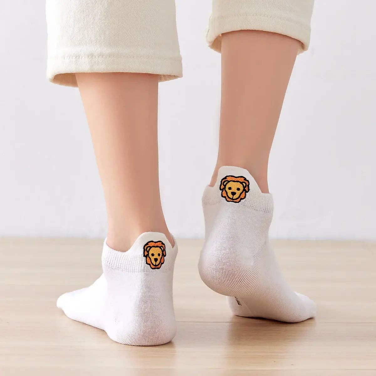 Sneaker-Socken Löwe von Tites Chaussettes
