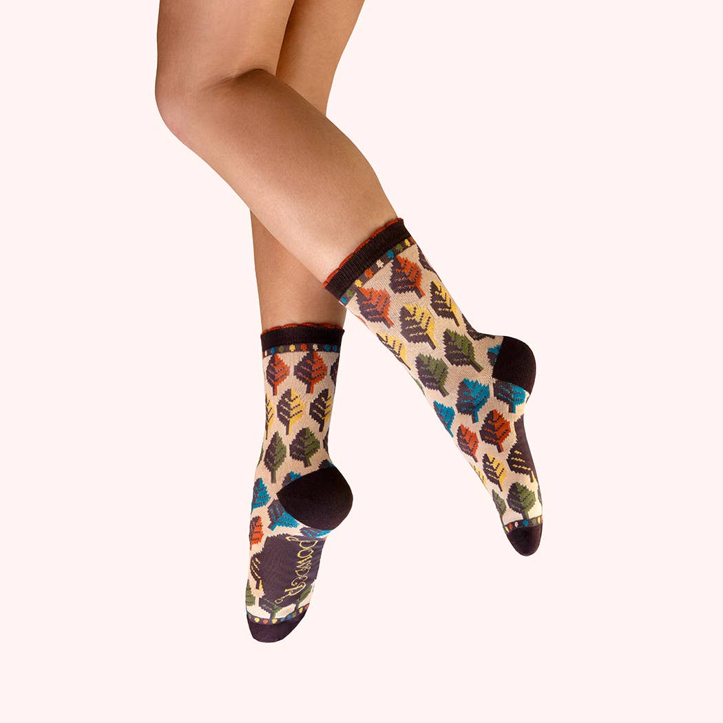 Socken mit Herbstblättern von Powder Design
