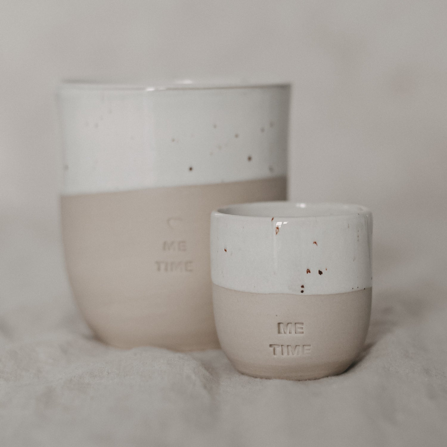 Me Time| Steingut Becher