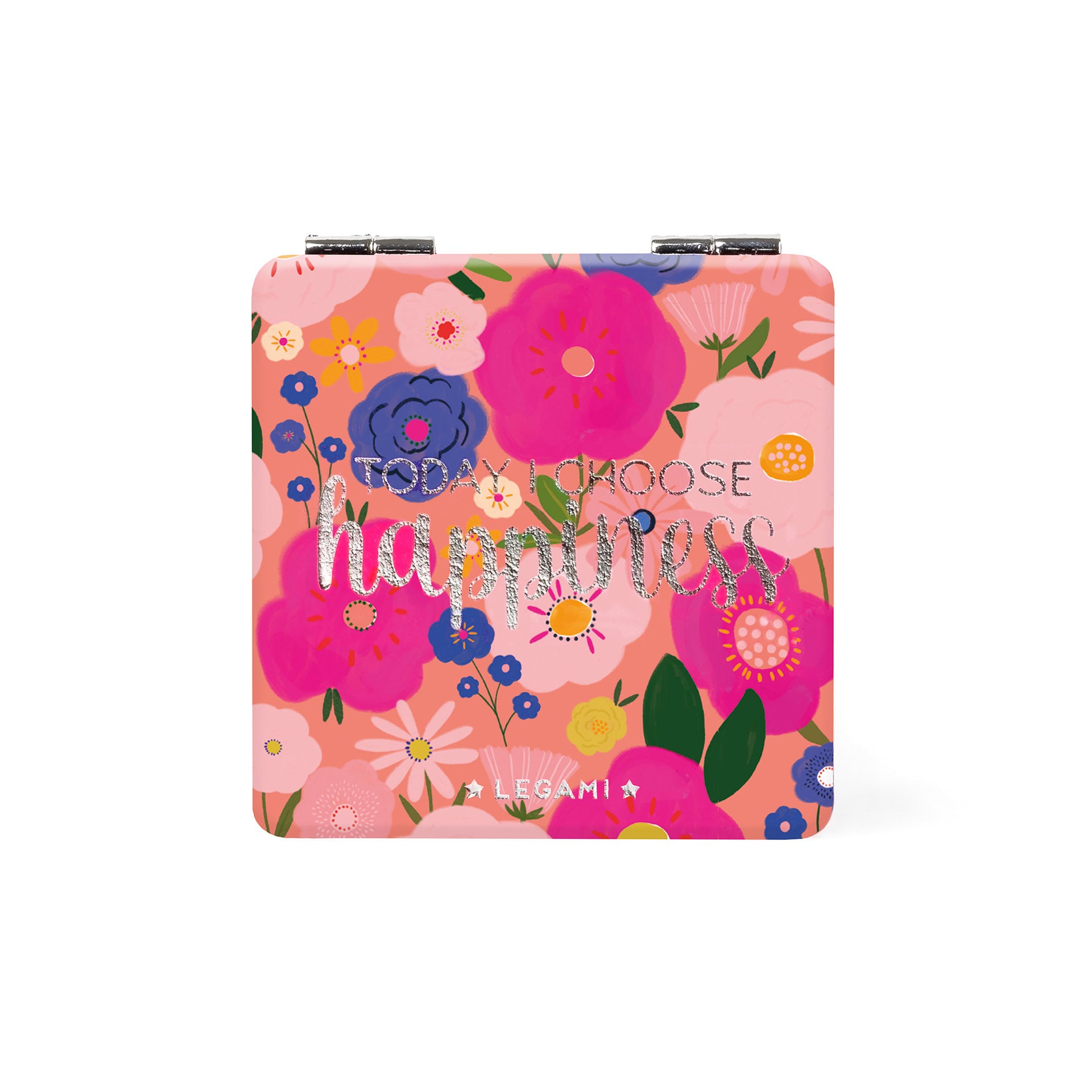 Tragbarer Taschenspiegel Blumen