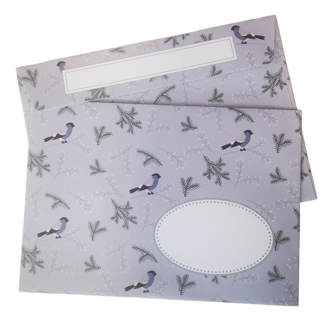 Pattern-Apple Bluebird| 10er Pack Brief-Umschläge