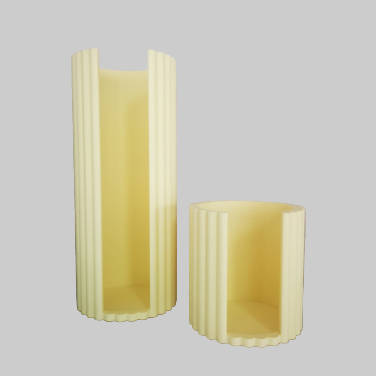 Haargummi Aufbewahrung in hellen gelb