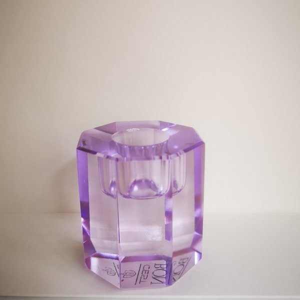 Violetter Kristall-Kerzenhalter, C'EST BON